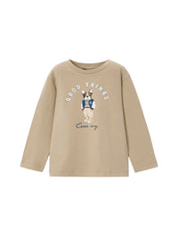 Camisola print cachorro Avelã (Bege)  para Menino - Mayoral