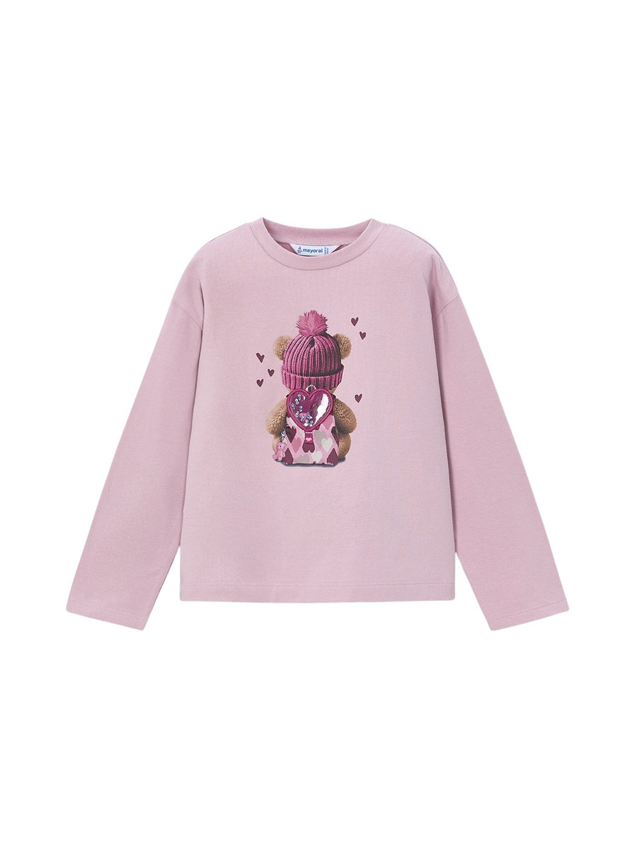 Camisola Rosa malva (Lilás)  para Menina - Mayoral