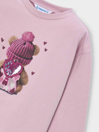 Camisola Rosa malva (Lilás)  para Menina - Mayoral