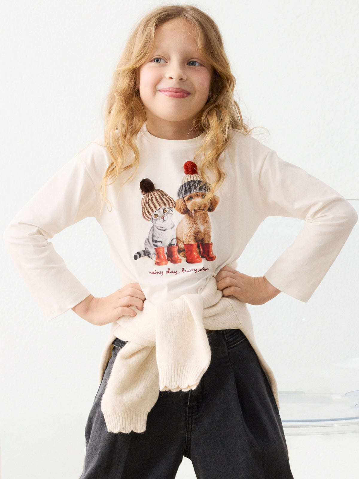 Camisola Crú (Creme / Pérola)  para Menina - Mayoral