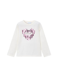Camisola Crú-malva (Lilás)  para Menina - Mayoral