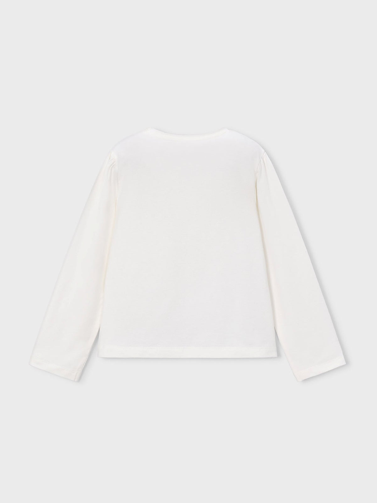 Camiseta m/comp. clássica Crú-preto (Preto)  para Menina - Mayoral
