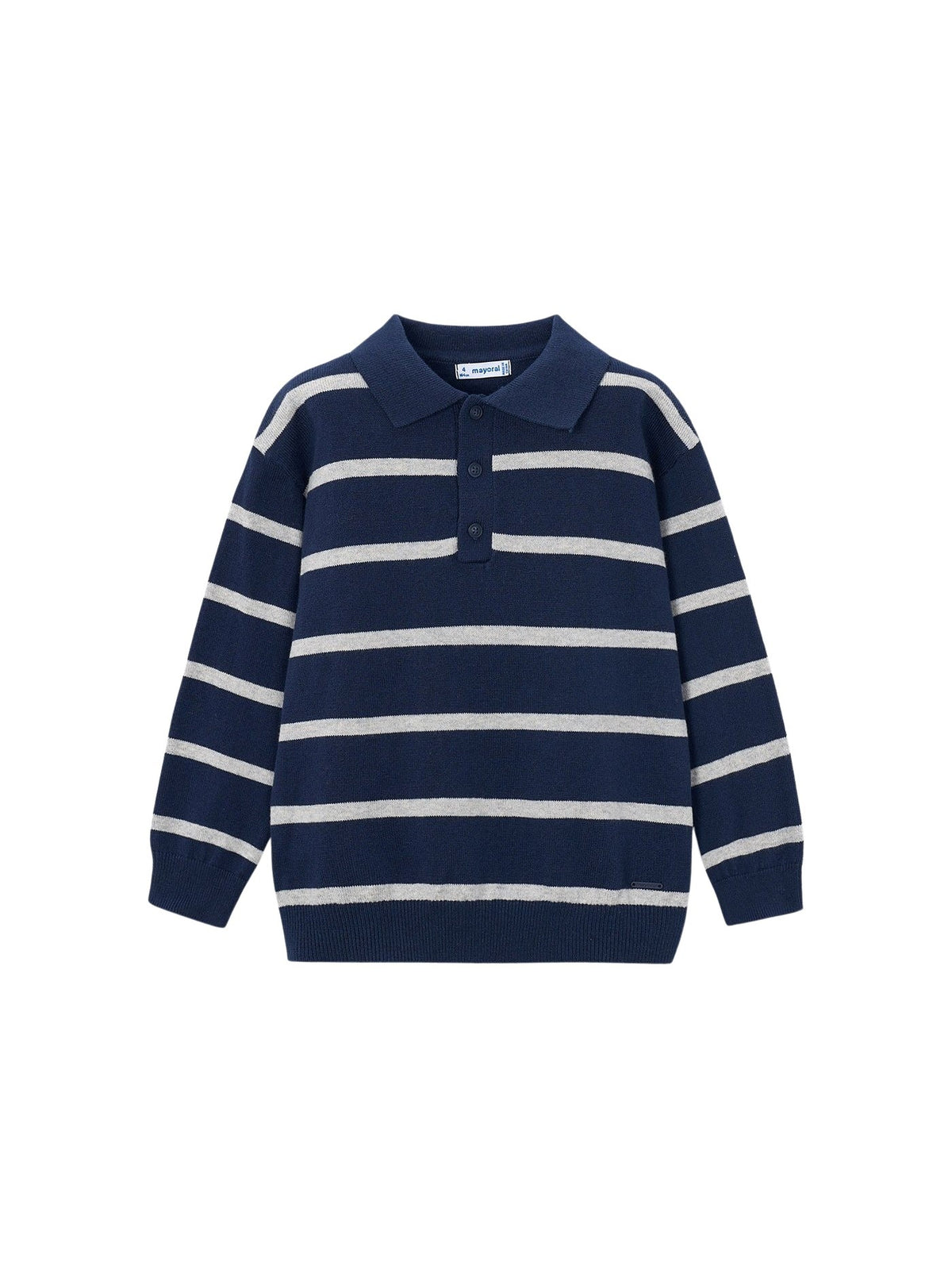 Polo m/comp. tricotosa Azul (Marinho)  para Menino - Mayoral