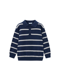 Polo m/comp. tricotosa Azul (Marinho)  para Menino - Mayoral