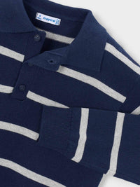 Polo m/comp. tricotosa Azul (Marinho)  para Menino - Mayoral