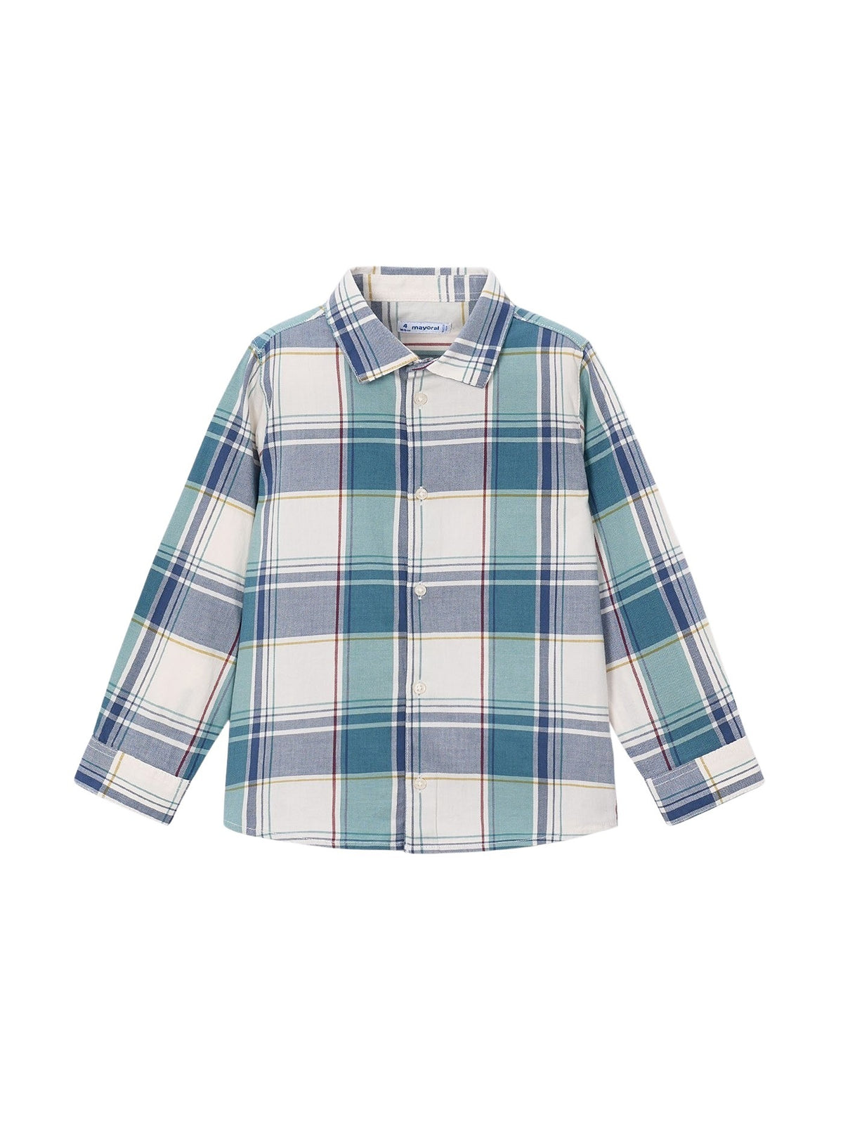 Camisa m/comp.xadrez Lago (Turquesa)  para Menino - Mayoral