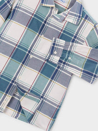 Camisa m/comp.xadrez Lago (Turquesa)  para Menino - Mayoral