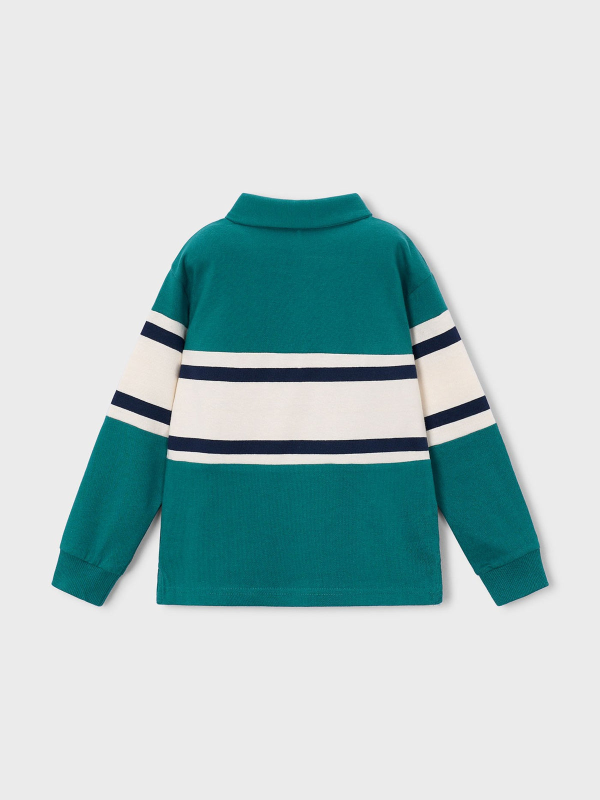 Polo m/comp. combinado bebé Lago (Turquesa)  para Menino - Mayoral