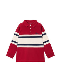 Polo m/comp. combinado bebé Vermelho (Vermelho)  para Menino - Mayoral