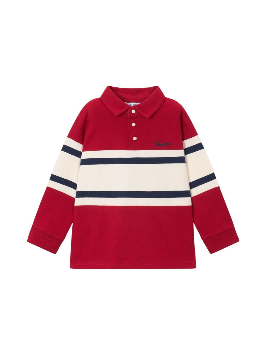 Polo m/comp. combinado bebé Vermelho (Vermelho)  para Menino - Mayoral