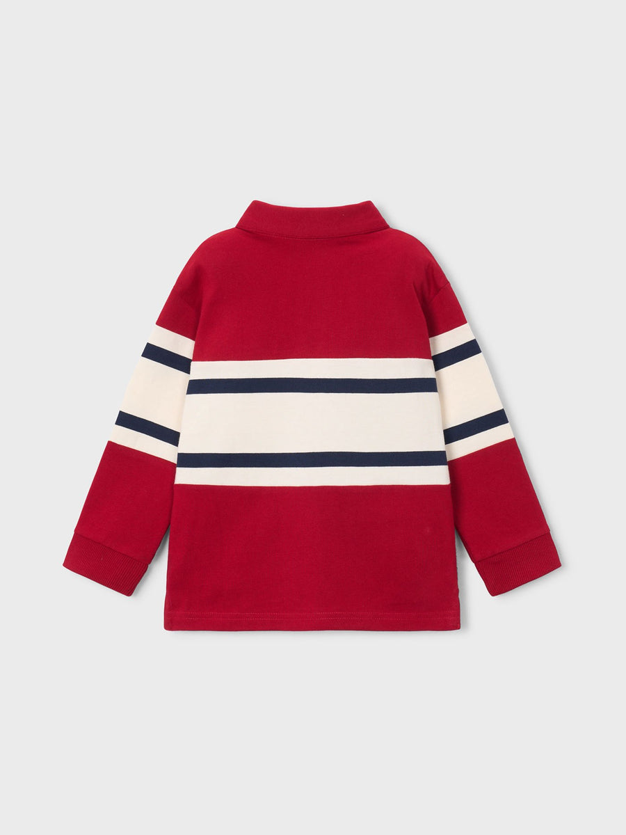 Polo m/comp. combinado bebé Vermelho (Vermelho)  para Menino - Mayoral