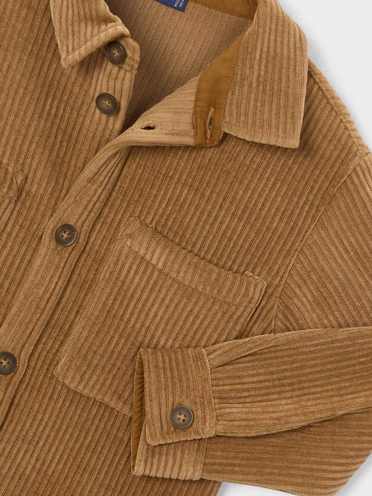 Sobrecamisa bombazina Dark barro (Castanho Claro)  para Menino - Mayoral