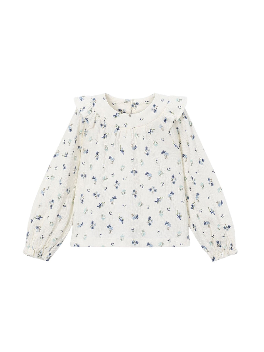 Blusa Bambula estampada Crú-anis (Creme / Pérola)  para Menina - Mayoral