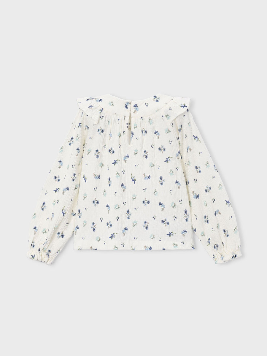 Blusa Bambula estampada Crú-anis (Creme / Pérola)  para Menina - Mayoral