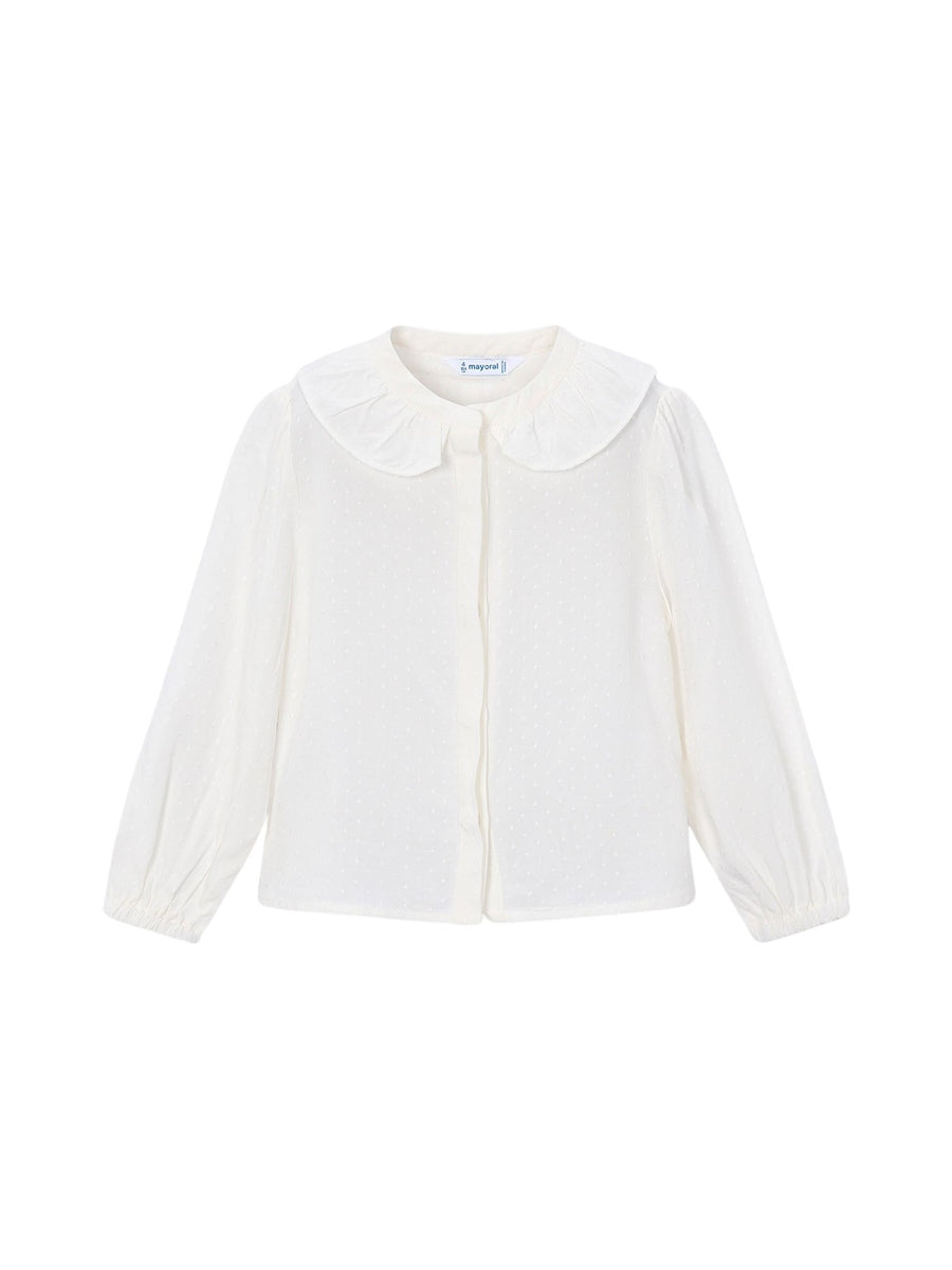 Blusa classica Crú (Creme / Pérola)  para Menina - Mayoral