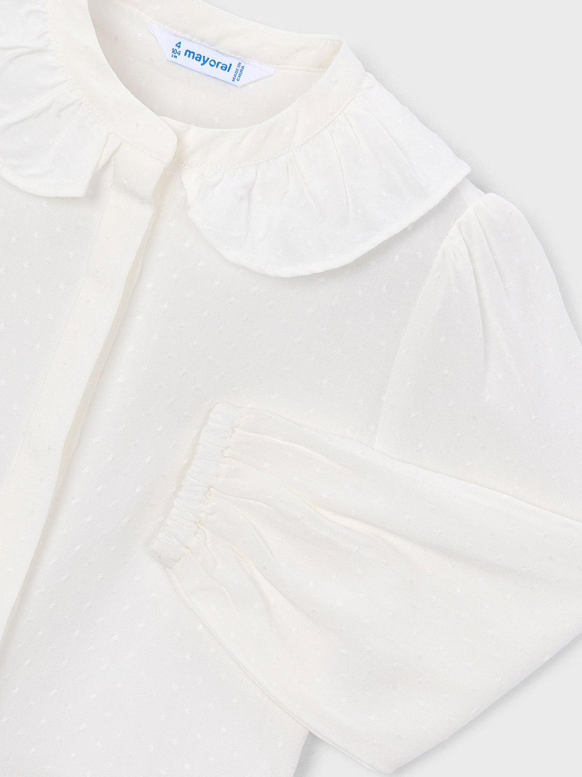Blusa classica Crú (Creme / Pérola)  para Menina - Mayoral