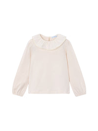 Blusa gola folhos Soja (Creme / Pérola)  para Menina - Mayoral