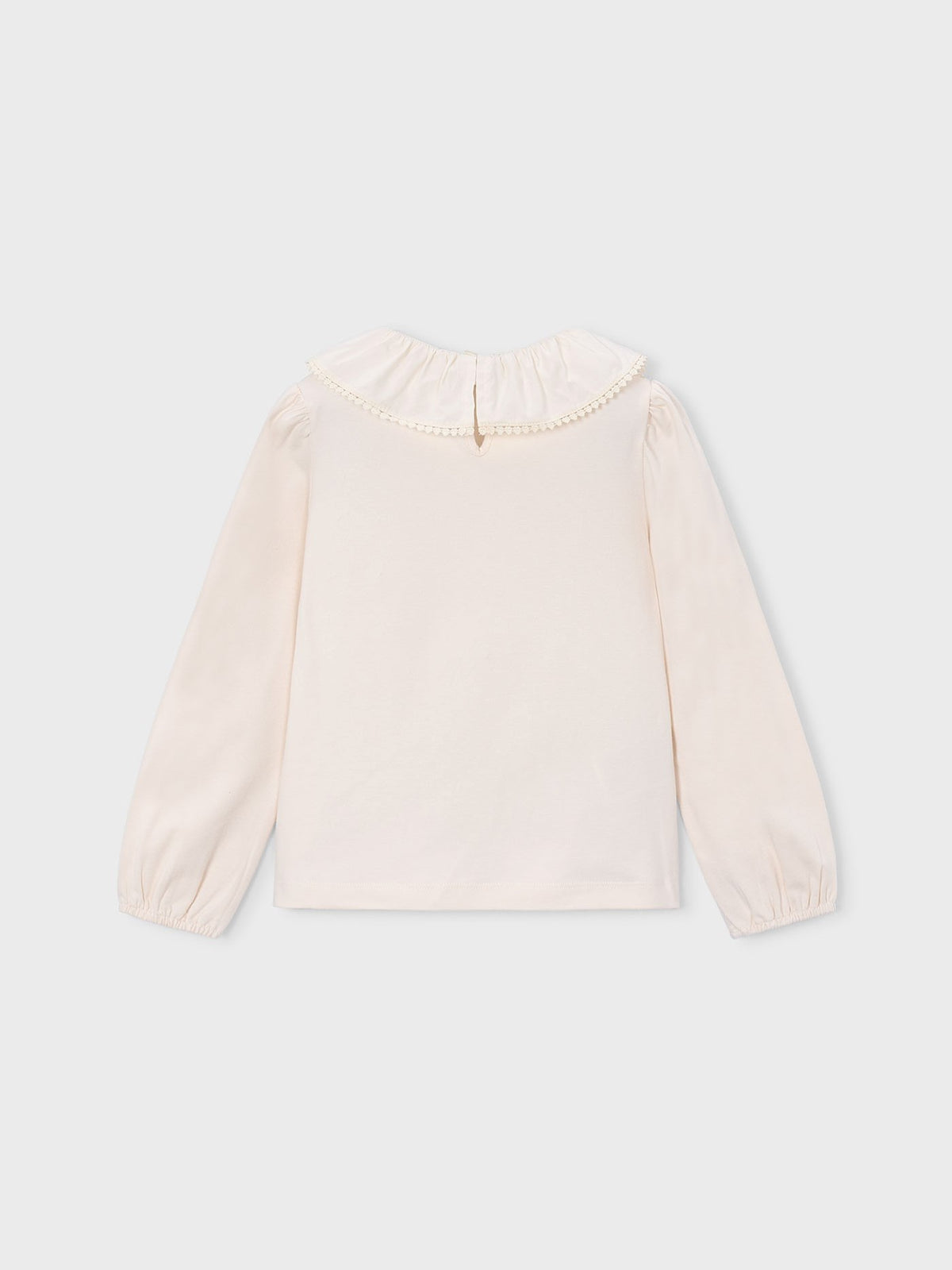 Blusa gola folhos Soja (Creme / Pérola)  para Menina - Mayoral