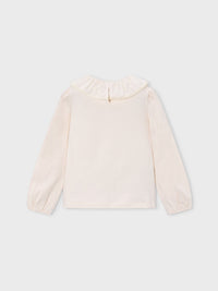 Blusa gola folhos Soja (Creme / Pérola)  para Menina - Mayoral