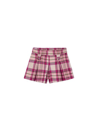 Bermuda xadrez Framboesa (Vermelho Escuro)  para Menina - Mayoral