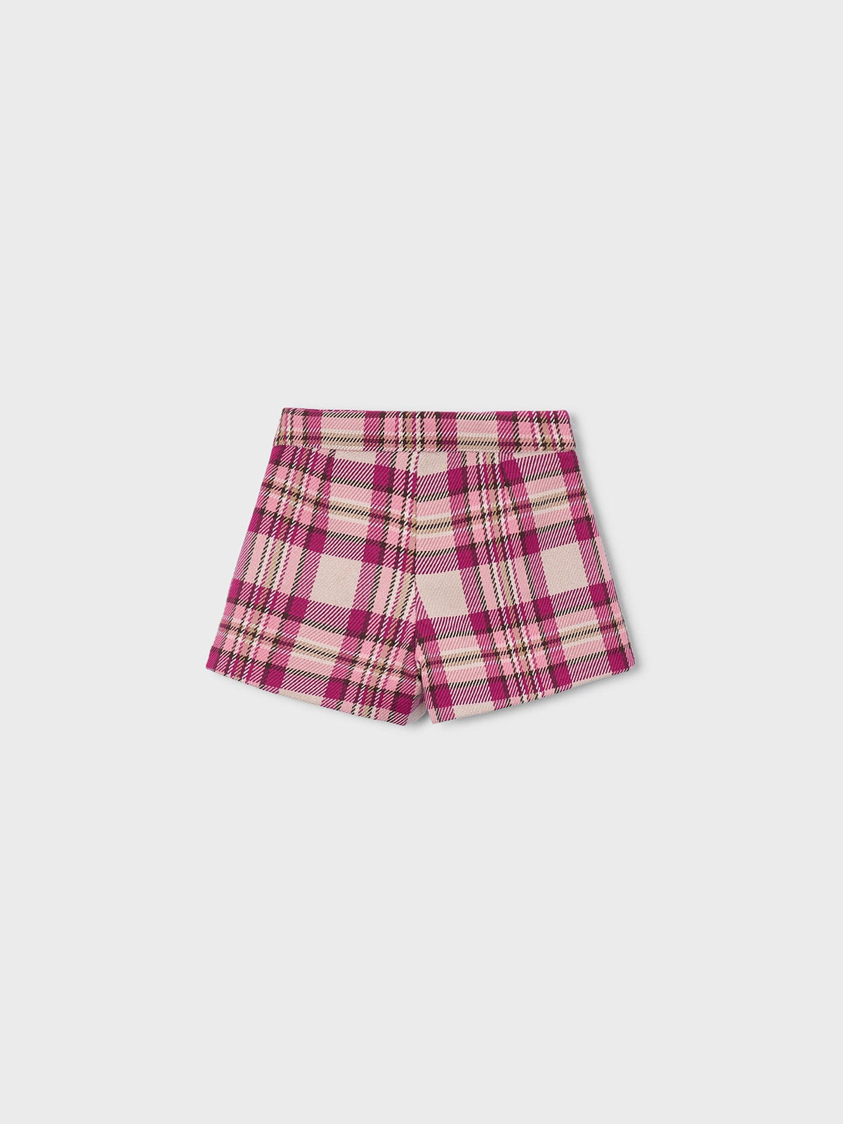 Bermuda xadrez Framboesa (Vermelho Escuro)  para Menina - Mayoral