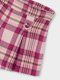 Bermuda xadrez Framboesa (Vermelho Escuro)  para Menina - Mayoral