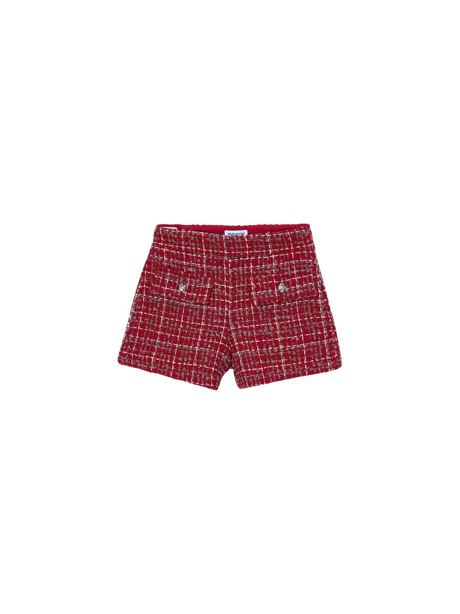 Bermuda tweed Vermelho (Vermelho)  para Menina - Mayoral