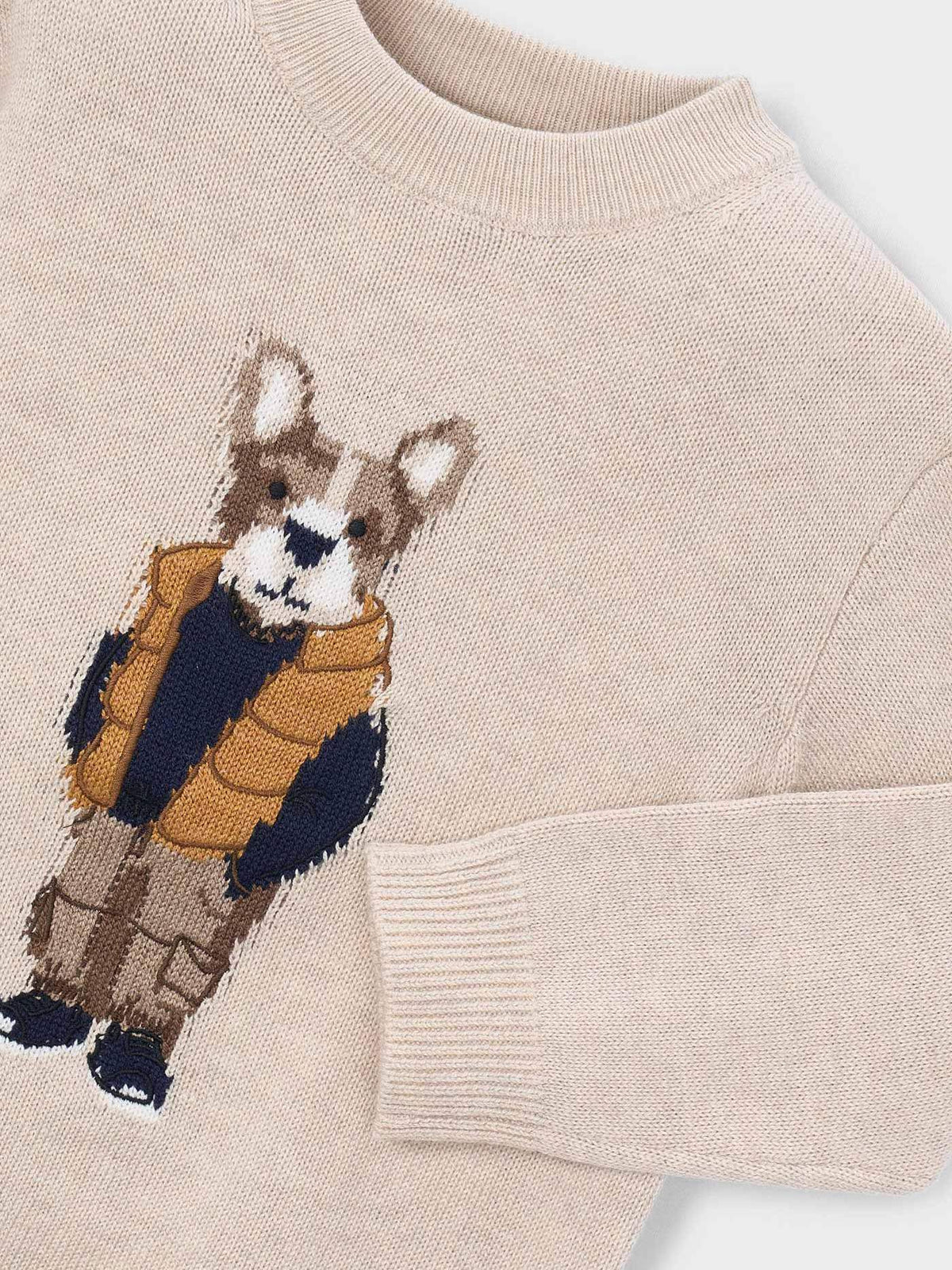 Jersey intarsia Cereal vig (Bege)  para Menino - Mayoral