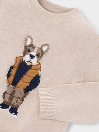 Jersey intarsia Cereal vig (Bege)  para Menino - Mayoral