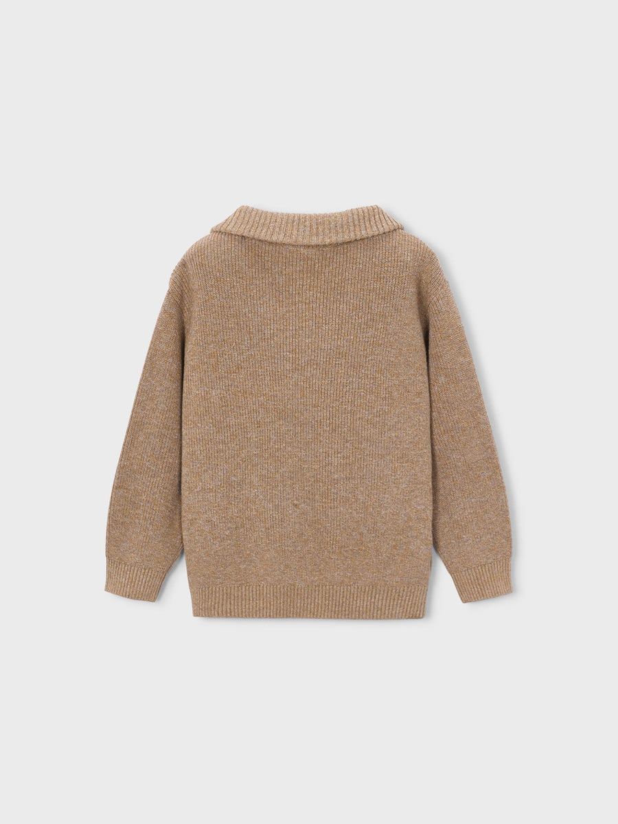 Jersey fecho Cacao twee (Castanho)  para Menino - Mayoral