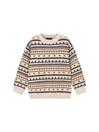 Jersey jacquard Cereal vig (Bege)  para Menino - Mayoral