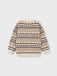 Jersey jacquard Cereal vig (Bege)  para Menino - Mayoral