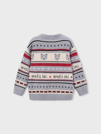 Jersey jacquard Nebola vig (Cinza)  para Menino - Mayoral