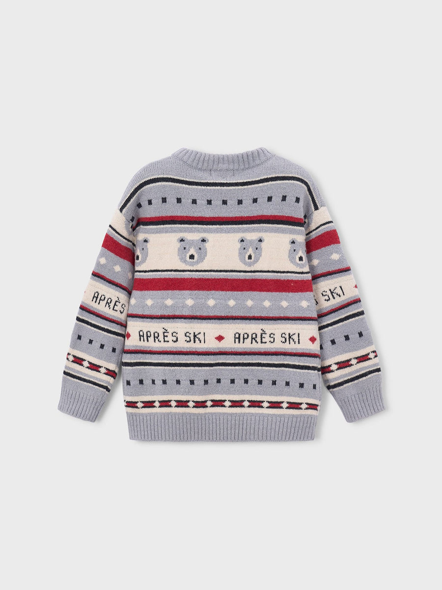 Jersey jacquard Nebola vig (Cinza)  para Menino - Mayoral