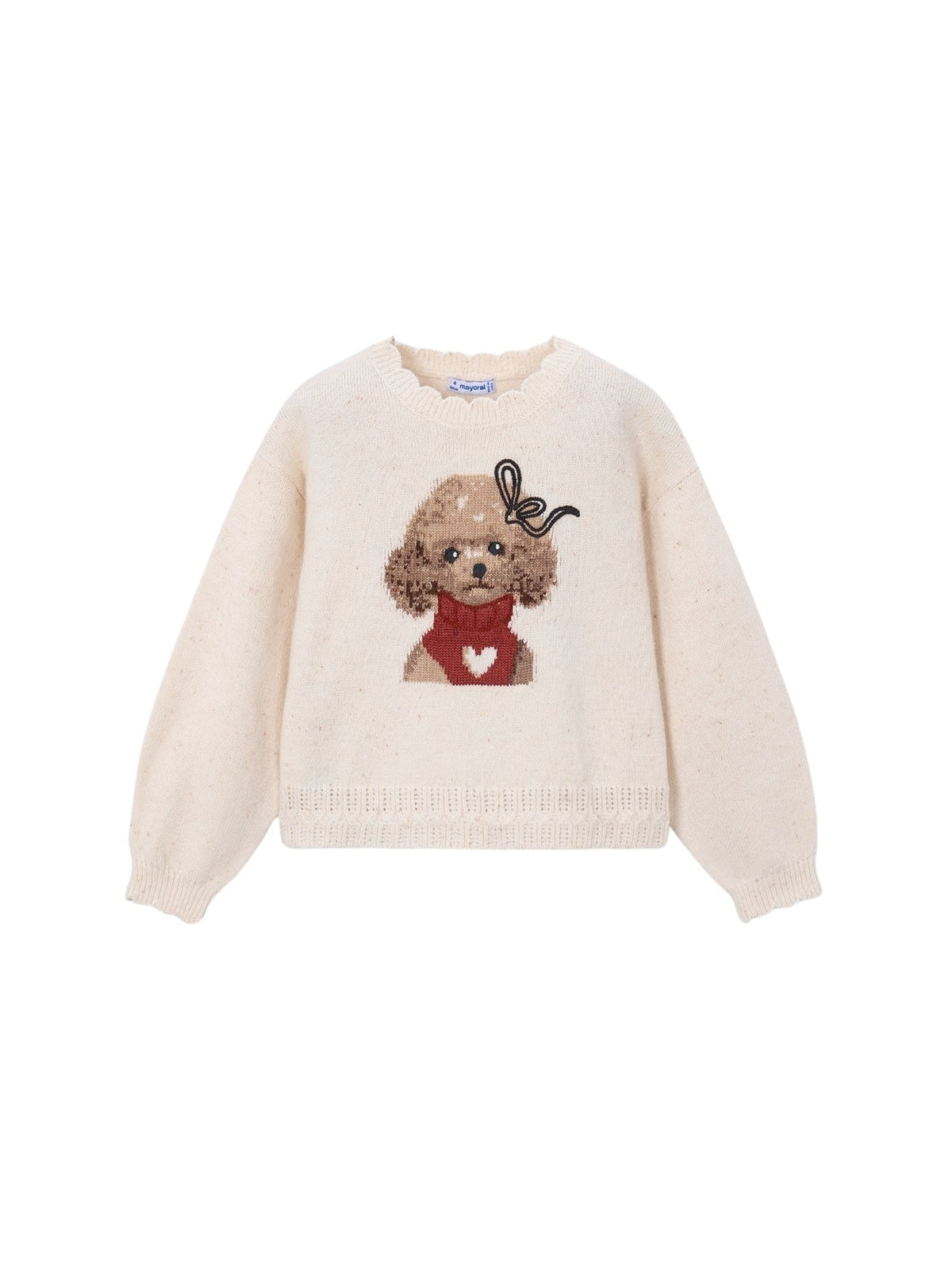 Jersey intarsia Milk vig (Bege)  para Menina - Mayoral