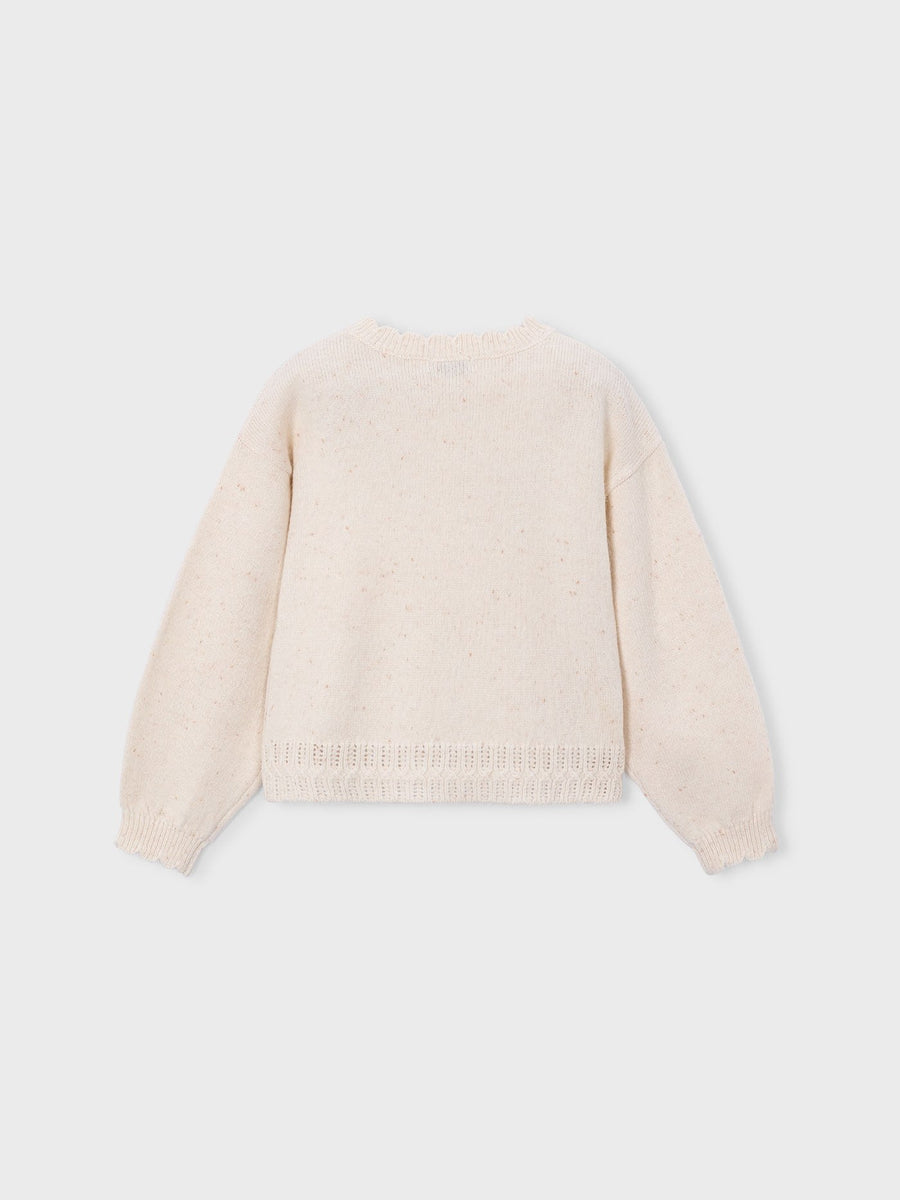 Jersey intarsia Milk vig (Bege)  para Menina - Mayoral