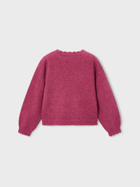 Jersey intarsia Petala mez (Rosa Velho)  para Menina - Mayoral