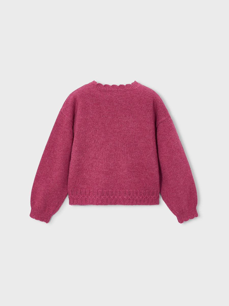 Jersey intarsia Petala mez (Rosa Velho)  para Menina - Mayoral