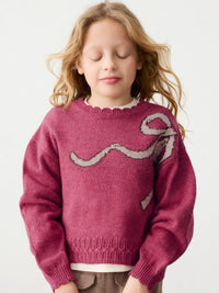 Jersey intarsia Petala mez (Rosa Velho)  para Menina - Mayoral