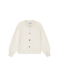 Casaco tricot bebé Soja (Creme / Pérola)  para Menina - Mayoral