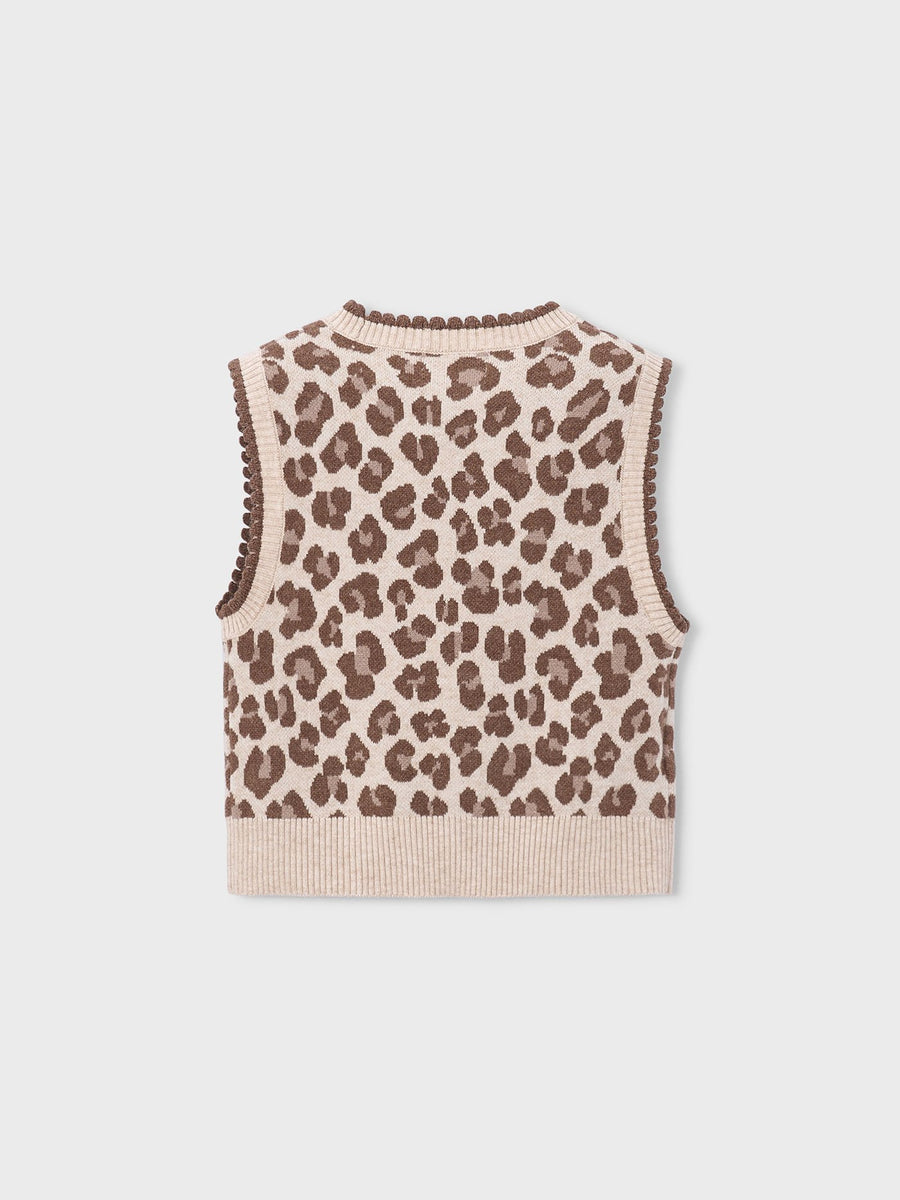 Colete tricot Castanha (Castanho)  para Menina - Mayoral
