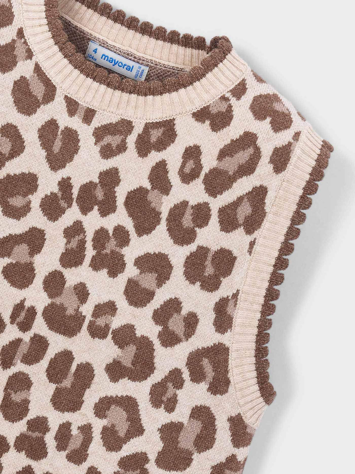 Colete tricot Castanha (Castanho)  para Menina - Mayoral