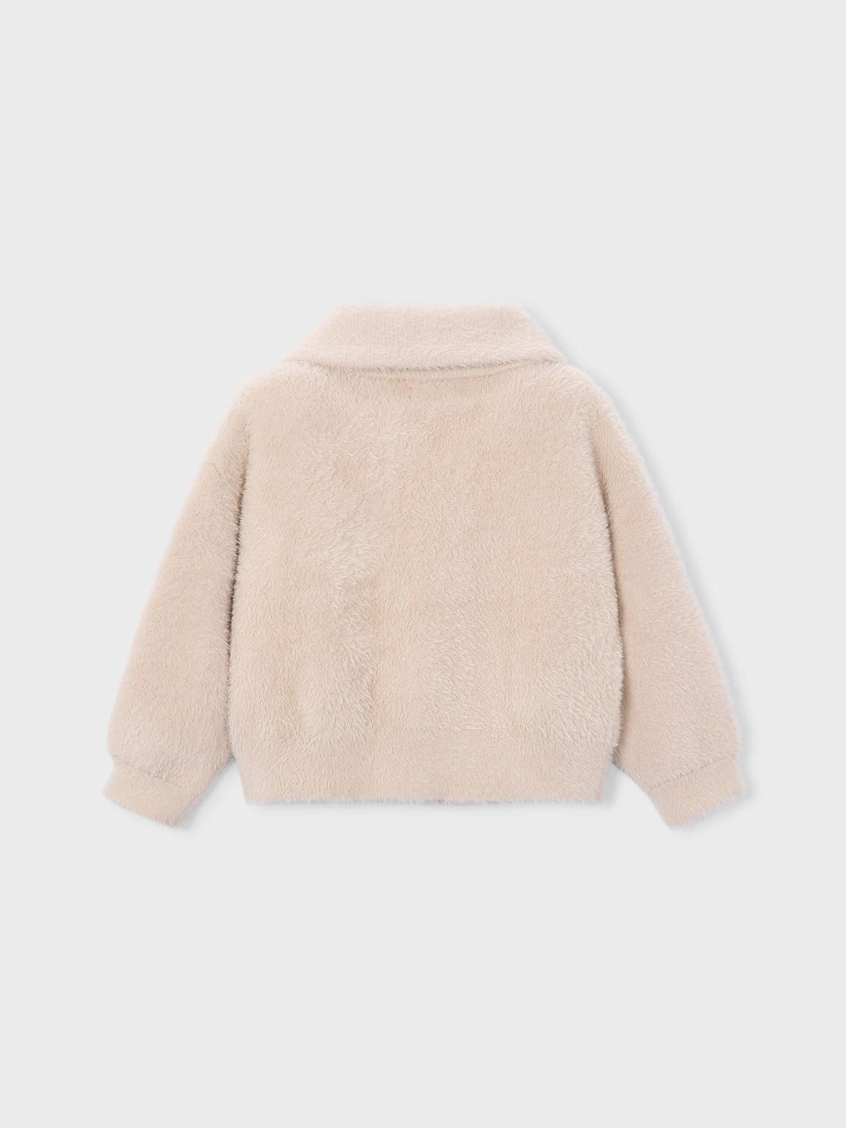 Casaco tricot pelo Biscuit (Castanho)  para Menina - Mayoral