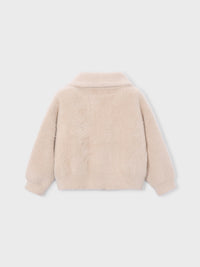 Casaco tricot pelo Biscuit (Castanho)  para Menina - Mayoral