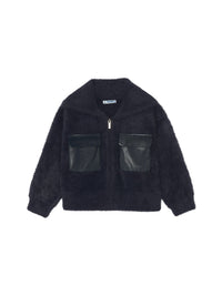 Casaco tricot pelo Marinho (Marinho)  para Menina - Mayoral