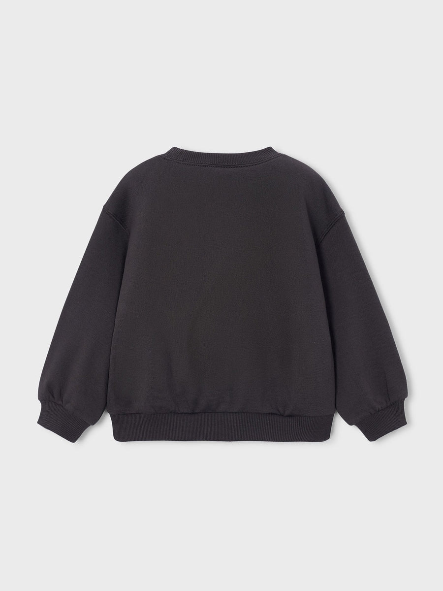 Sweat aplicações Carvão (Cinza Escuro)  para Menina - Mayoral