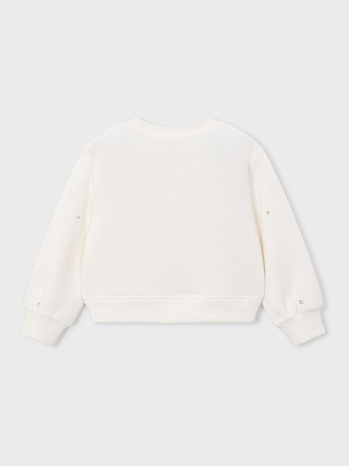 Sweat aplicações Crú (Creme / Pérola)  para Menina - Mayoral