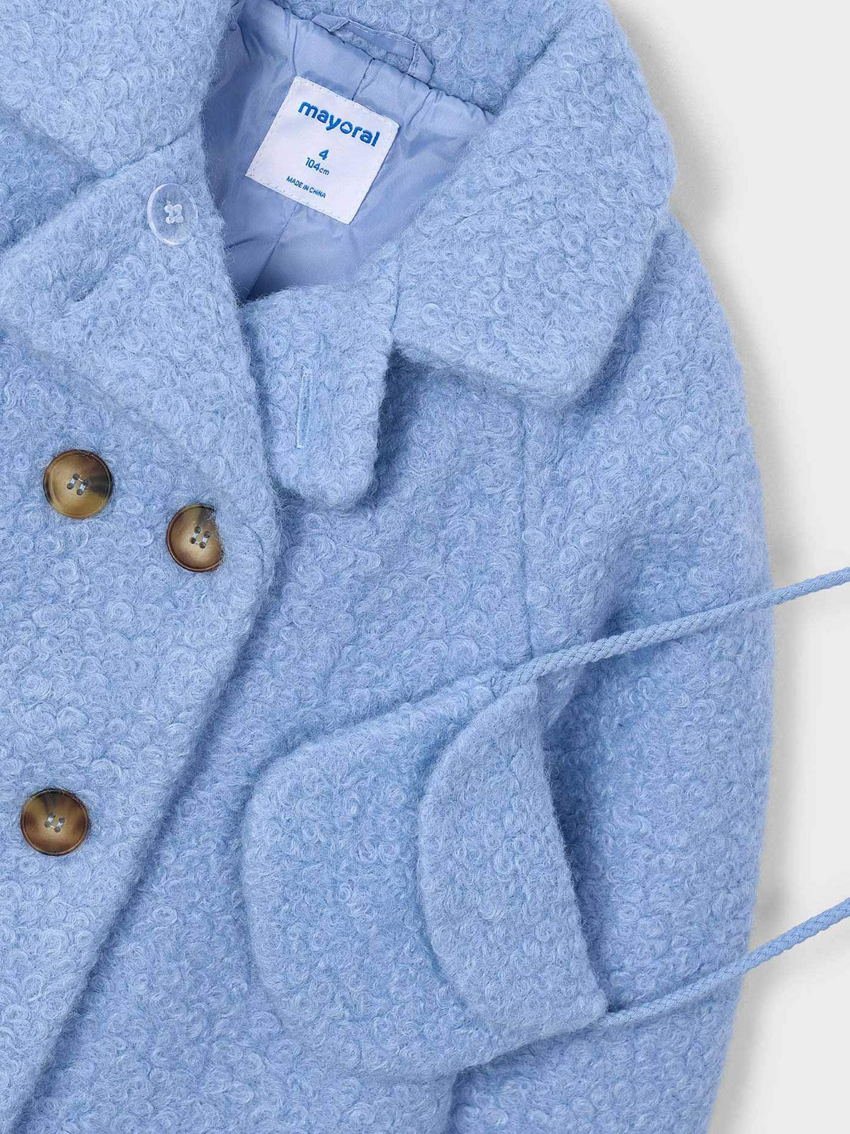 Casaco c/ bolsa Azul céu (Celeste)  para Menina - Mayoral