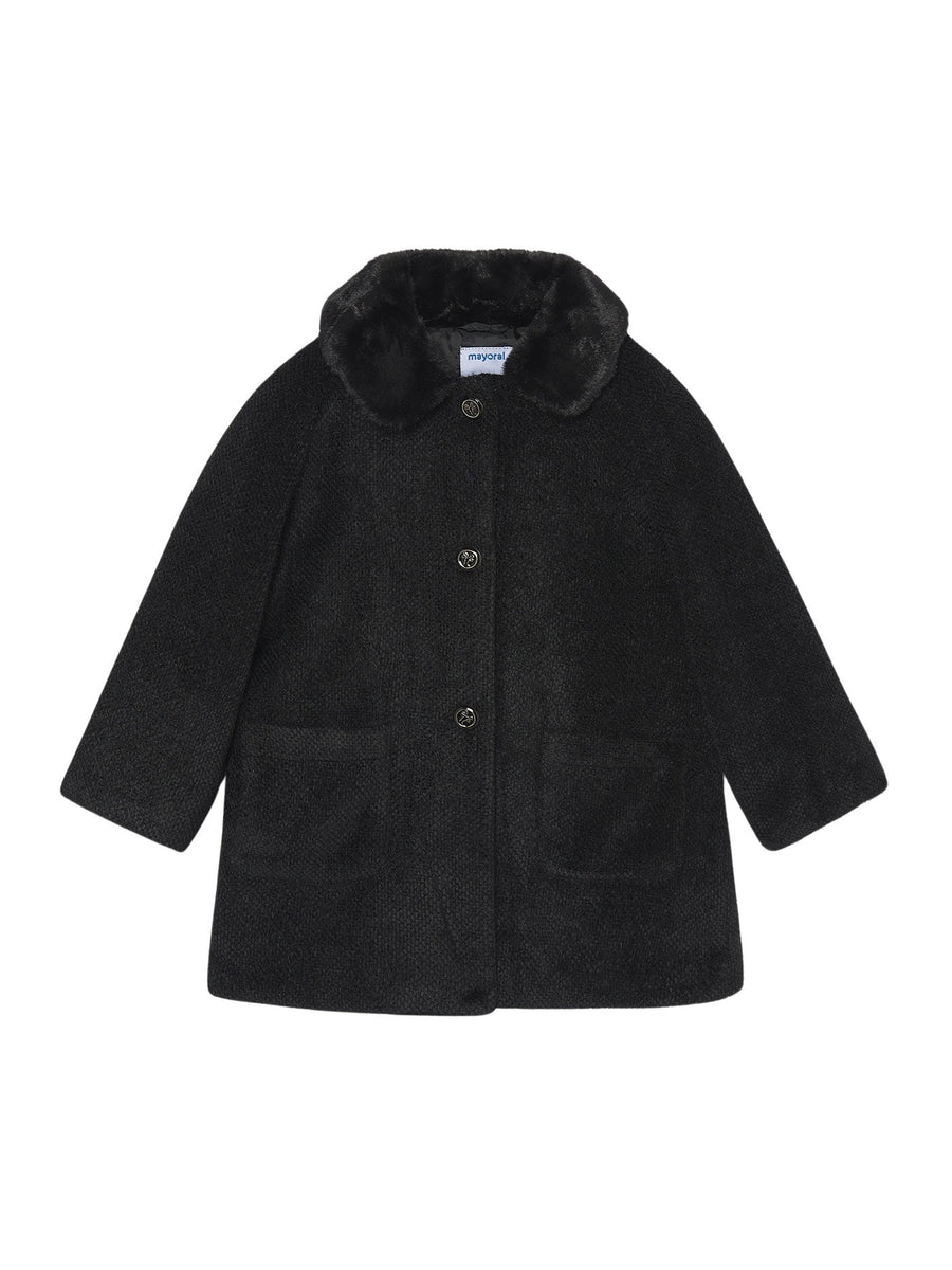 Casaco punto pelo Preto (Preto)  para Menina - Mayoral