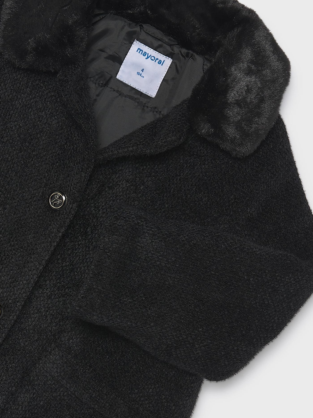 Casaco punto pelo Preto (Preto)  para Menina - Mayoral